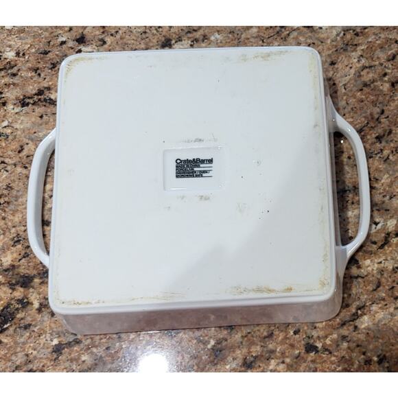 Crate & Barrel Stoneware Square 9 x 9 White - Picture 7 of 10